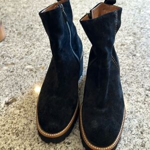 Paul Green Black suede boots